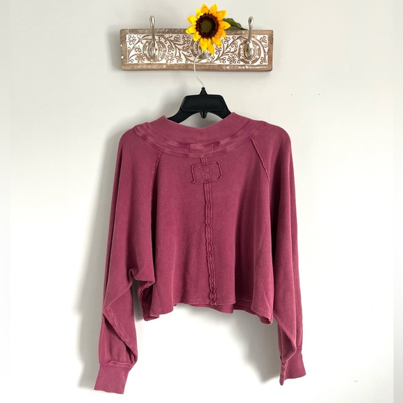 🆕FREE PEOPLE Dreamy Mulberry Fun Times Turtleneck - Picture 11 of 15